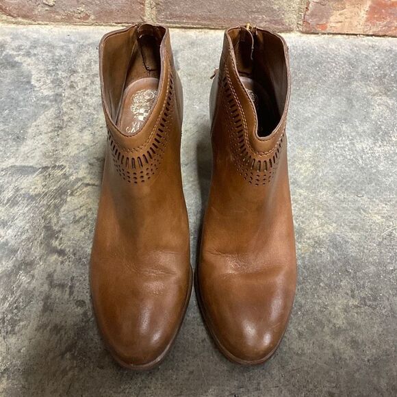 Vince Camuto Fetter Tan Leather Bootie Size 11 - Picture 3 of 10